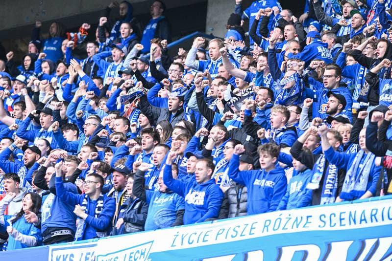 Football. PKO BP Ekstraklasa. Lech Poznan - GKS Katowice. 12.04.2026