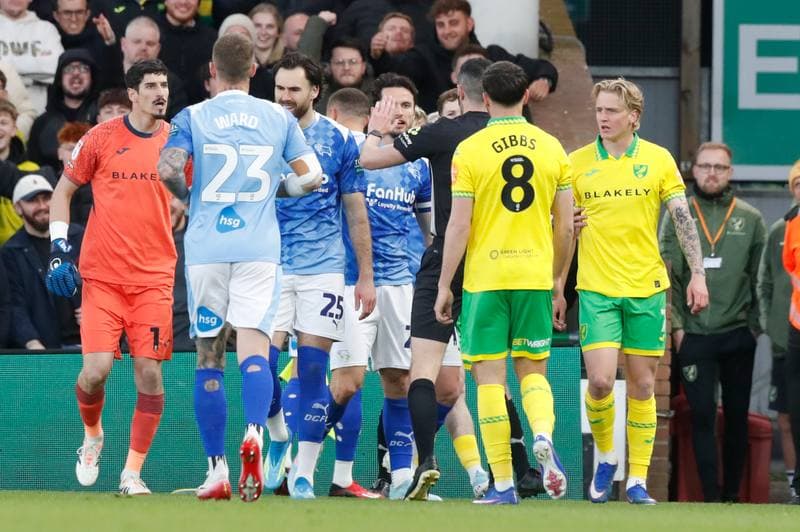 Football. Sky Bet Championship. Norwich City - Derby County. 21.04.2026