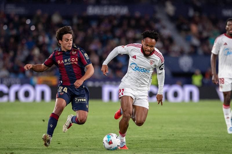 Football. La Liga. Levante - Sevilla. 23.04.2026