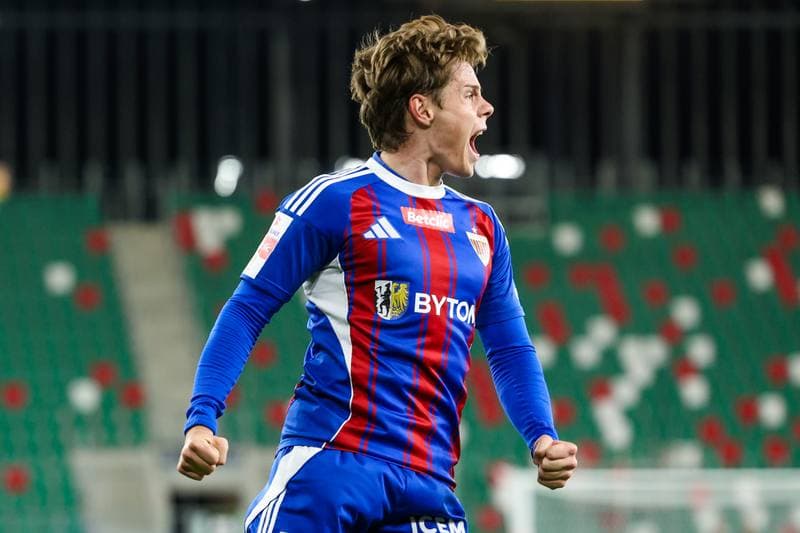 Football. Betclic 1 Liga. Wieczysta Krakow - Polonia Bytom. 23.04.2026