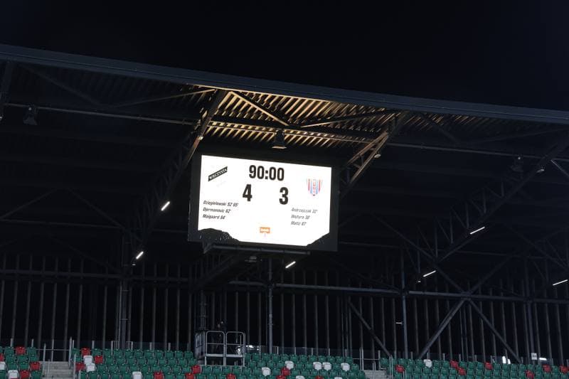 Football. Betclic 1 Liga. Wieczysta Krakow - Polonia Bytom. 23.04.2026