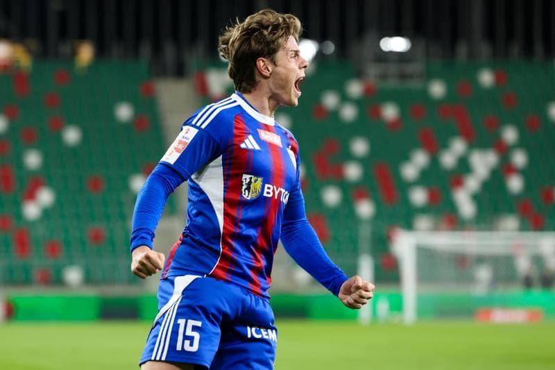 Football. Betclic 1 Liga. Wieczysta Krakow - Polonia Bytom. 23.04.2026