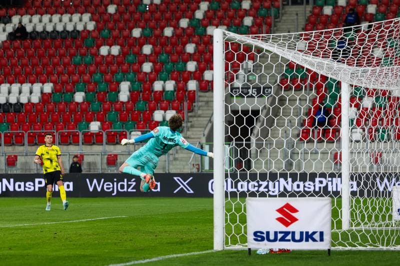 Football. Betclic 1 Liga. Wieczysta Krakow - Polonia Bytom. 23.04.2026