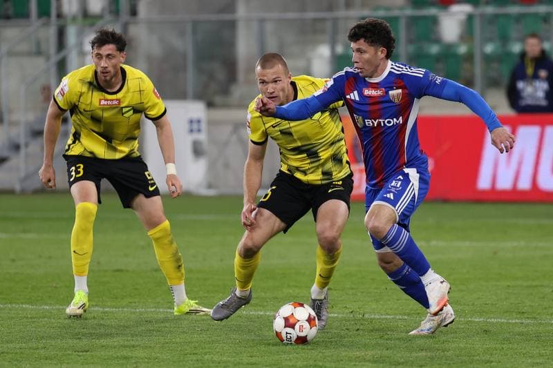 Football. Betclic 1 Liga. Wieczysta Krakow - Polonia Bytom. 23.04.2026