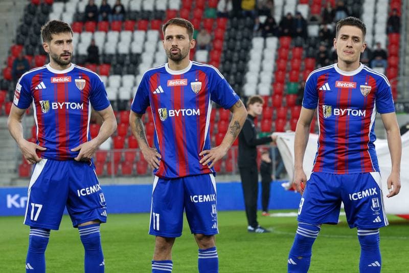 Football. Betclic 1 Liga. Wieczysta Krakow - Polonia Bytom. 23.04.2026
