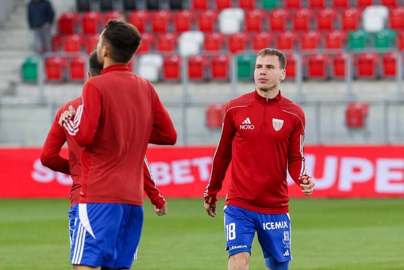 Football. Betclic 1 Liga. Wieczysta Krakow - Polonia Bytom. 23.04.2026