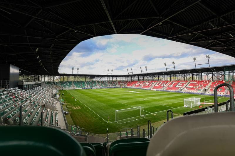 Football. Betclic 1 Liga. Wieczysta Krakow - Polonia Bytom. 23.04.2026