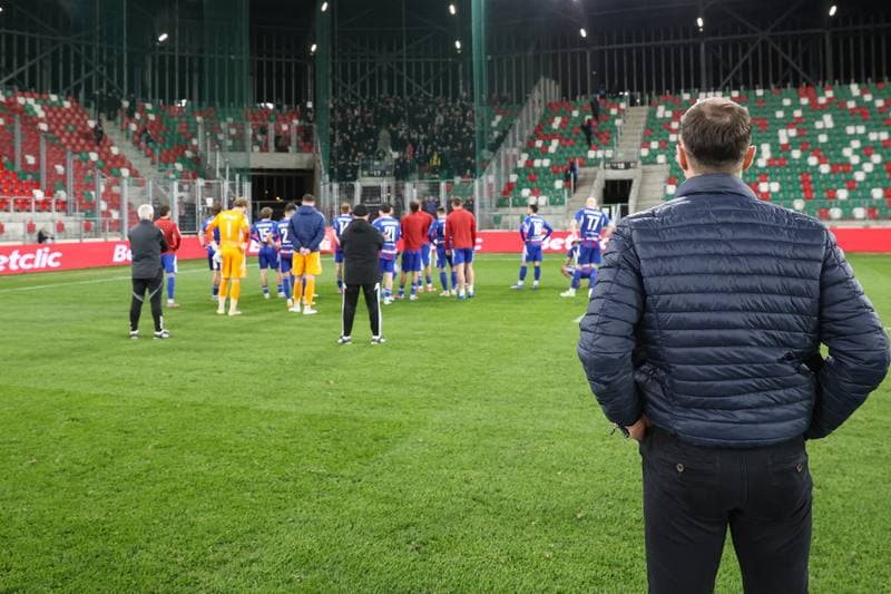 Football. Betclic 1 Liga. Wieczysta Krakow - Polonia Bytom. 23.04.2026