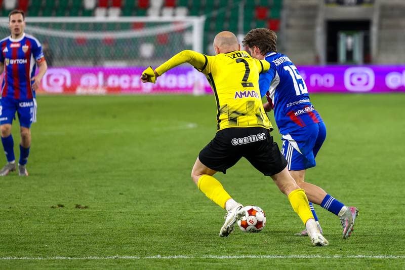 Football. Betclic 1 Liga. Wieczysta Krakow - Polonia Bytom. 23.04.2026