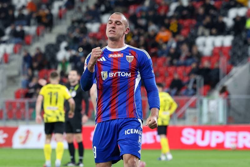 Football. Betclic 1 Liga. Wieczysta Krakow - Polonia Bytom. 23.04.2026