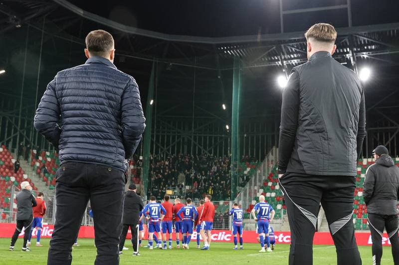 Football. Betclic 1 Liga. Wieczysta Krakow - Polonia Bytom. 23.04.2026