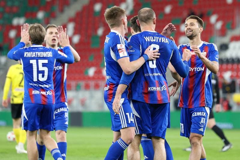 Football. Betclic 1 Liga. Wieczysta Krakow - Polonia Bytom. 23.04.2026