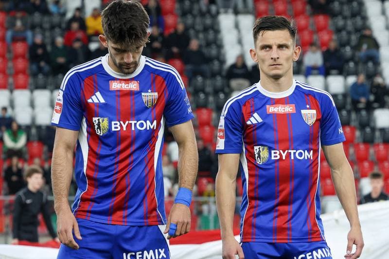 Football. Betclic 1 Liga. Wieczysta Krakow - Polonia Bytom. 23.04.2026