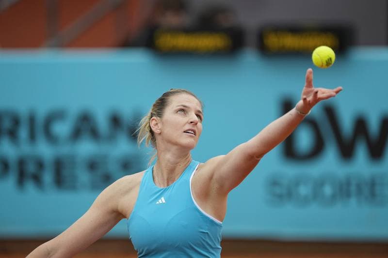 Tennis. Mutua Madrid Open. Karolina Pliskova - Maria Sakkari. 24.04.2026