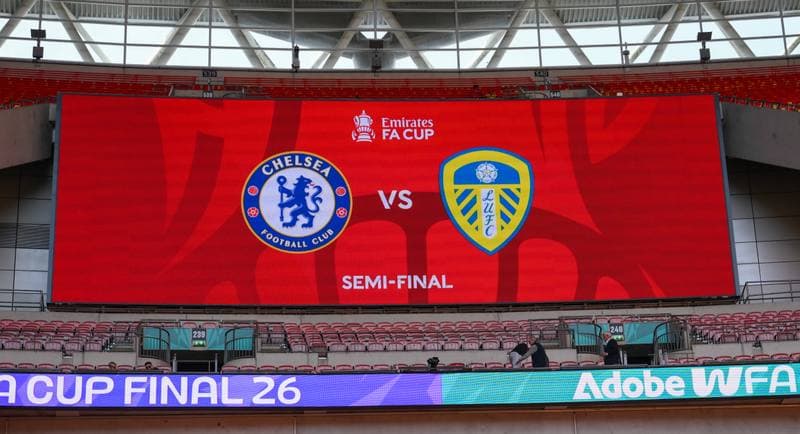 Football. Emirates FA Cup. Chelsea - Leeds United. 26.04.2026
