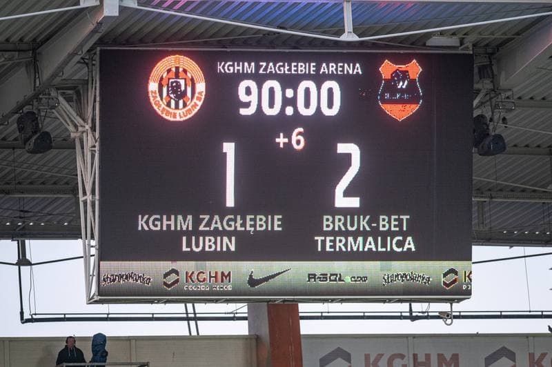 Football. PKO BP Ekstraklasa. Zaglebie Lubin - Bruk-Bet Termalica Nieciecza. 24.04.2026