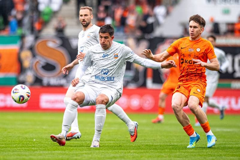 Football. PKO BP Ekstraklasa. Zaglebie Lubin - Bruk-Bet Termalica Nieciecza. 24.04.2026