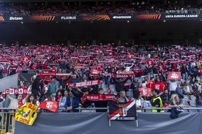 Football. UEFA Europa League. SC Braga - SC Freiburg. 30.04.2026
