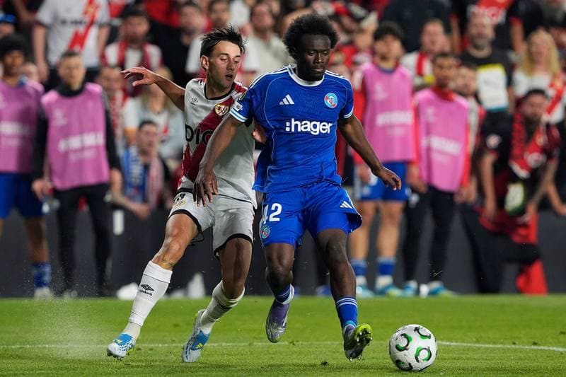 Football. UEFA Conference League. Rayo Vallecano - Strasbourg Alsace. 30.04.2026