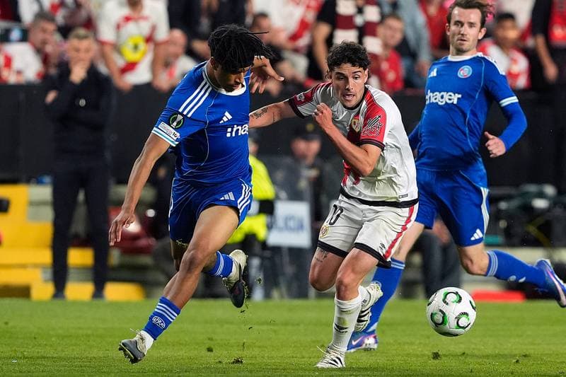 Football. UEFA Conference League. Rayo Vallecano - Strasbourg Alsace. 30.04.2026