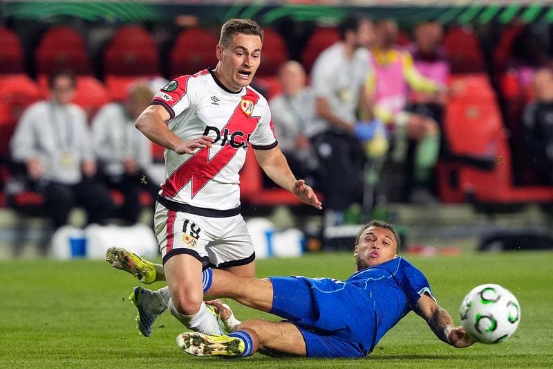 Football. UEFA Conference League. Rayo Vallecano - Strasbourg Alsace. 30.04.2026