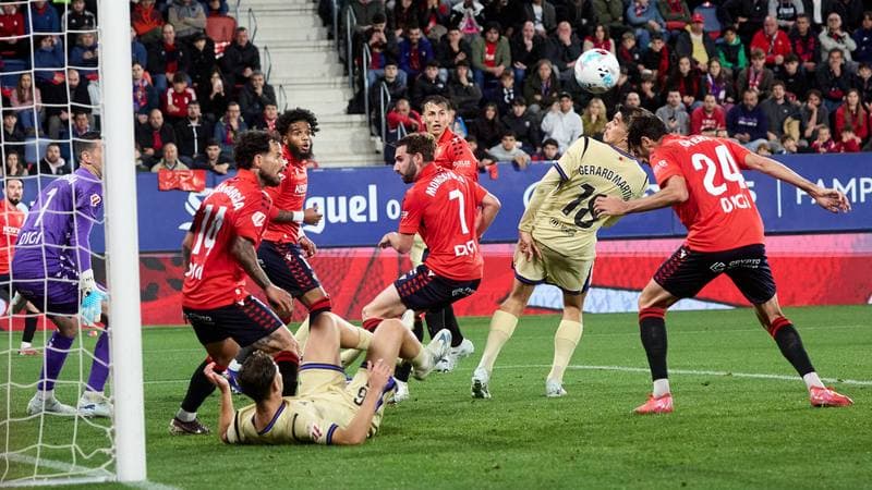 Football. La Liga. CA Osasuna - FC Barcelona. 02.05.2026