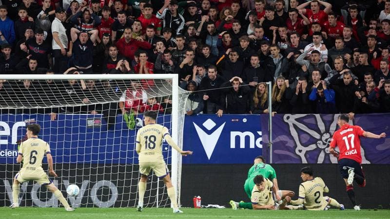 Football. La Liga. CA Osasuna - FC Barcelona. 02.05.2026
