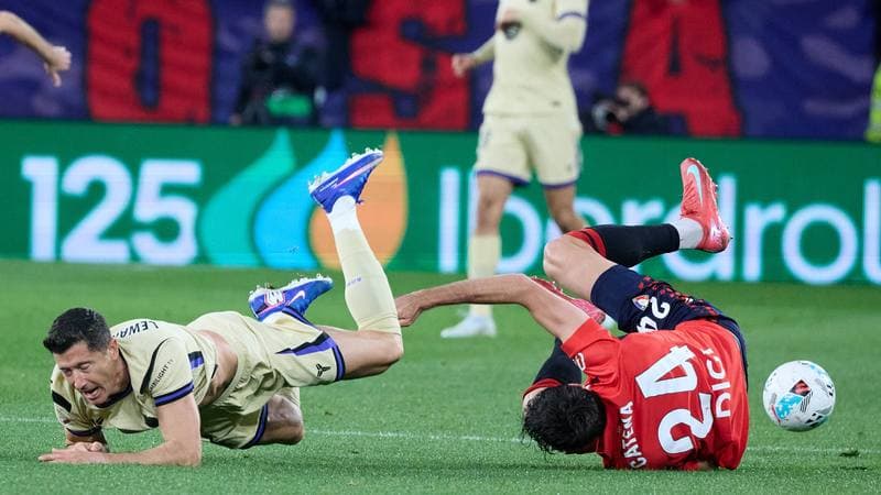 Football. La Liga. CA Osasuna - FC Barcelona. 02.05.2026
