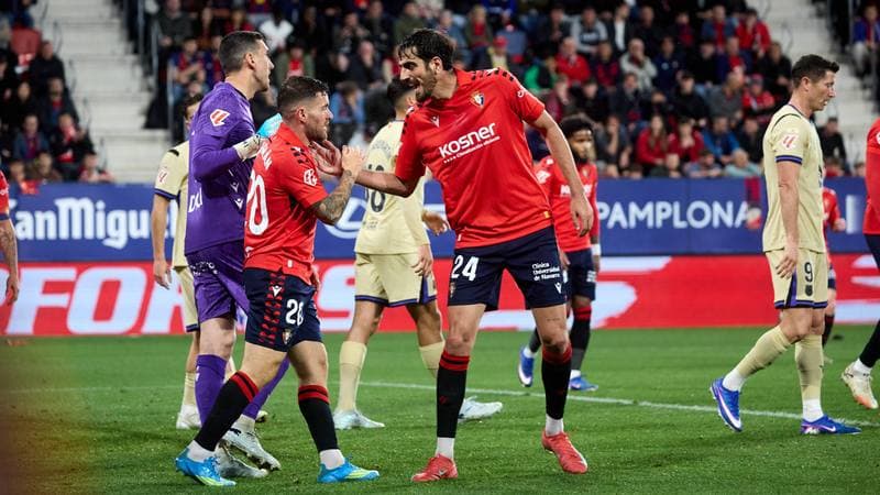 Football. La Liga. CA Osasuna - FC Barcelona. 02.05.2026