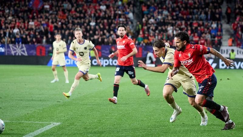 Football. La Liga. CA Osasuna - FC Barcelona. 02.05.2026