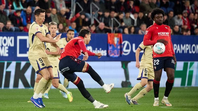 Football. La Liga. CA Osasuna - FC Barcelona. 02.05.2026