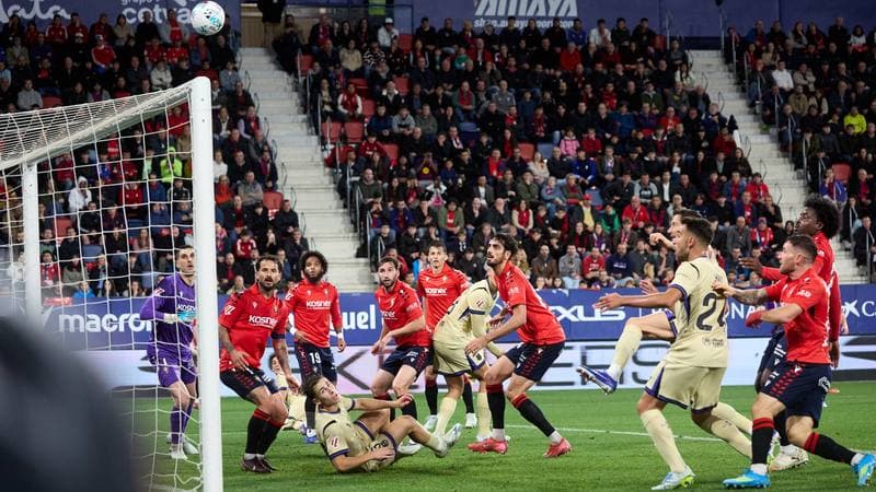 Football. La Liga. CA Osasuna - FC Barcelona. 02.05.2026