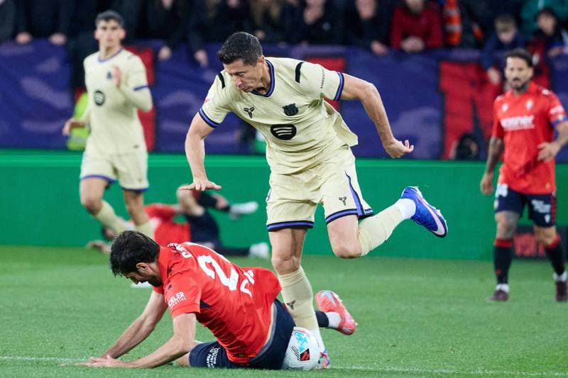 Football. La Liga. CA Osasuna - FC Barcelona. 02.05.2026