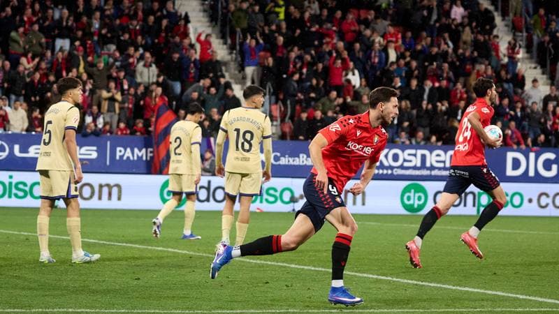 Football. La Liga. CA Osasuna - FC Barcelona. 02.05.2026
