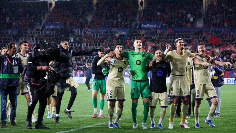 Football. La Liga. CA Osasuna - FC Barcelona. 02.05.2026