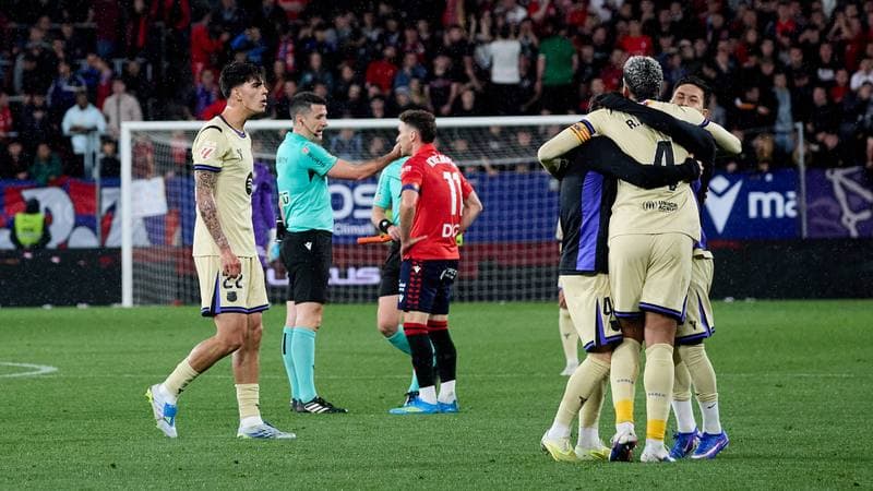 Football. La Liga. CA Osasuna - FC Barcelona. 02.05.2026