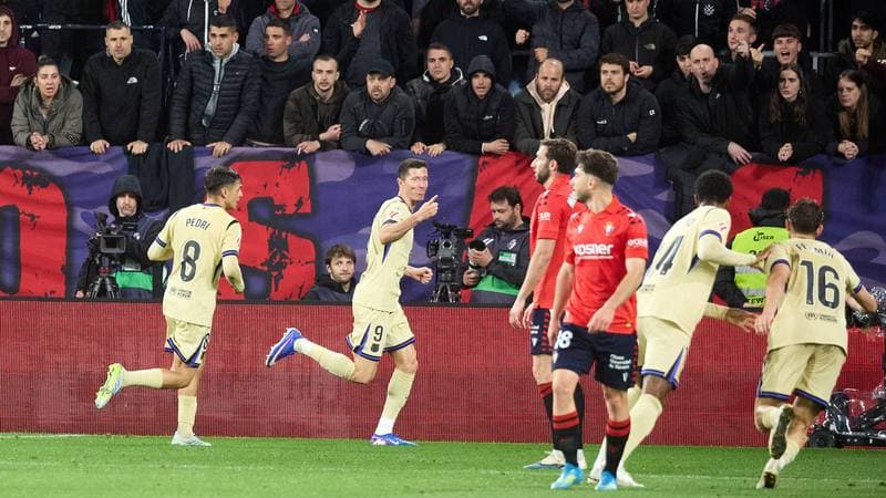 Football. La Liga. CA Osasuna - FC Barcelona. 02.05.2026