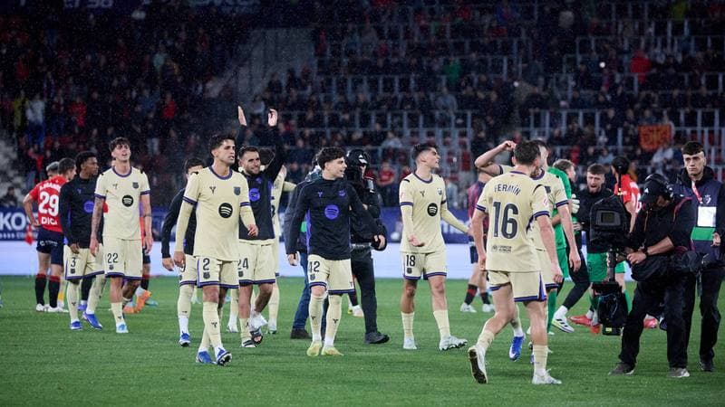 Football. La Liga. CA Osasuna - FC Barcelona. 02.05.2026
