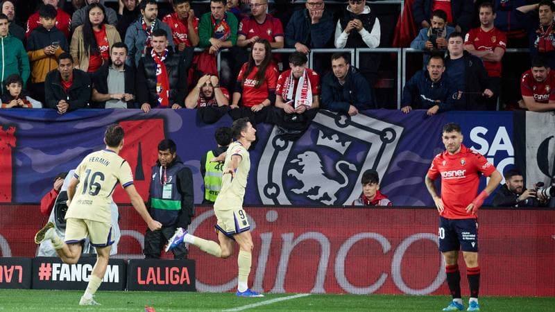 Football. La Liga. CA Osasuna - FC Barcelona. 02.05.2026