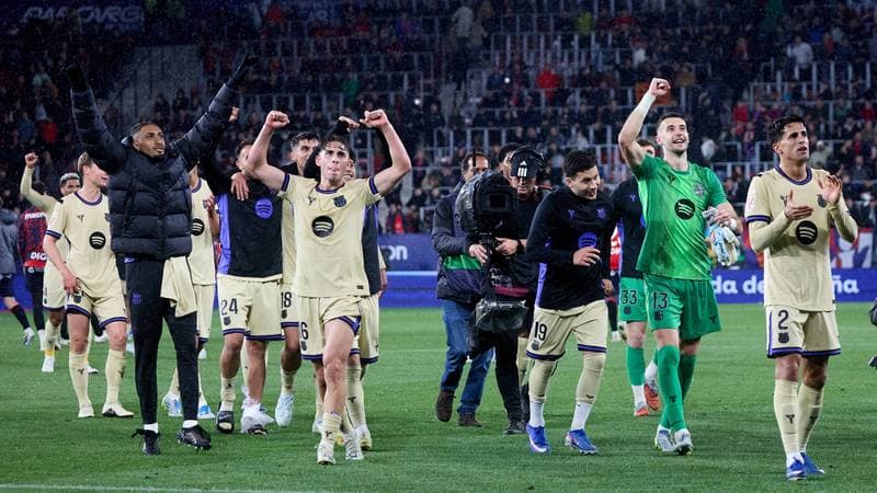 Football. La Liga. CA Osasuna - FC Barcelona. 02.05.2026