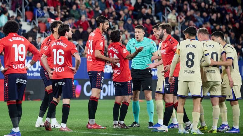 Football. La Liga. CA Osasuna - FC Barcelona. 02.05.2026