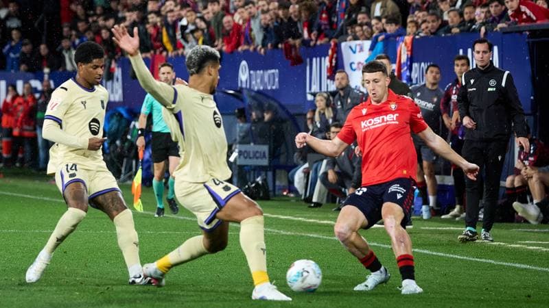 Football. La Liga. CA Osasuna - FC Barcelona. 02.05.2026