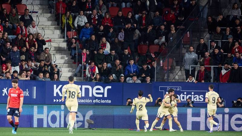Football. La Liga. CA Osasuna - FC Barcelona. 02.05.2026
