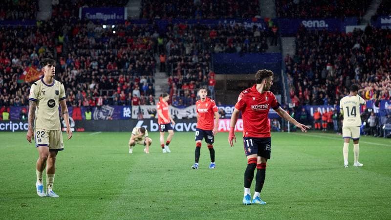 Football. La Liga. CA Osasuna - FC Barcelona. 02.05.2026