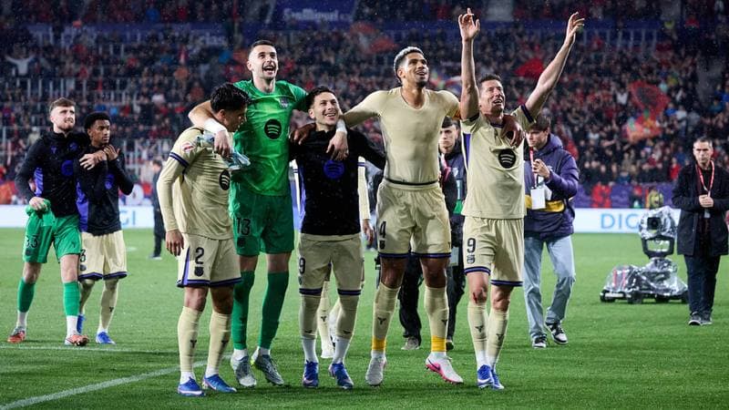 Football. La Liga. CA Osasuna - FC Barcelona. 02.05.2026