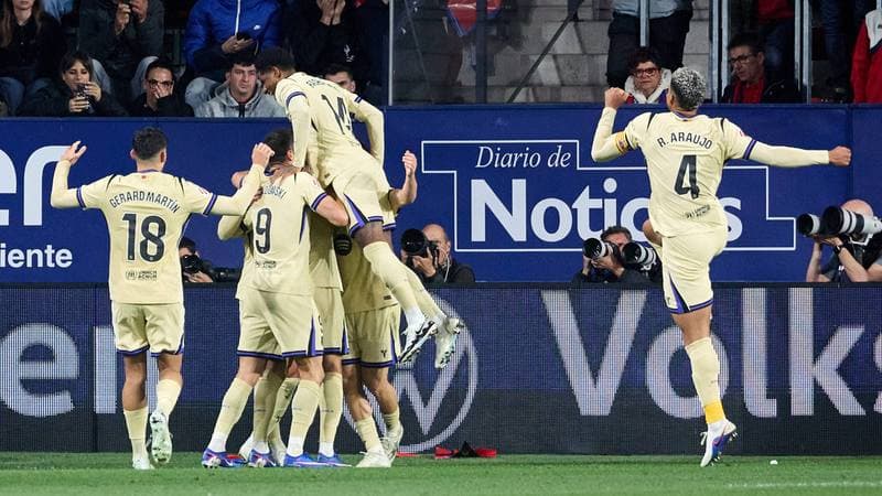 Football. La Liga. CA Osasuna - FC Barcelona. 02.05.2026
