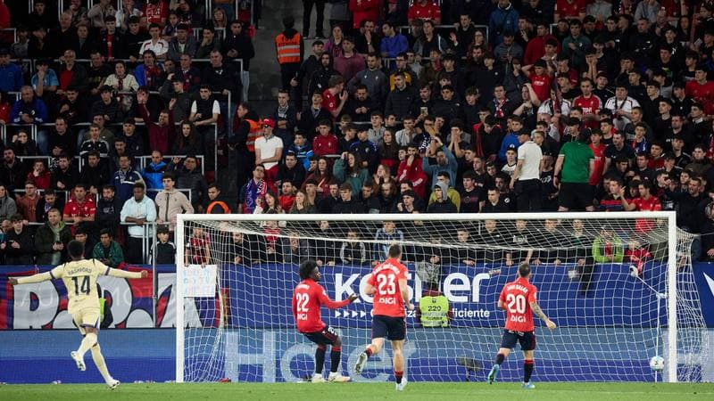 Football. La Liga. CA Osasuna - FC Barcelona. 02.05.2026