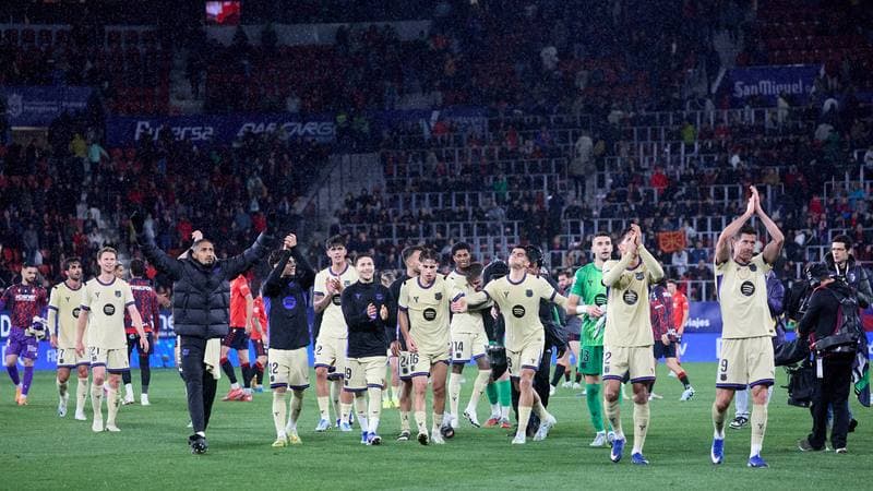 Football. La Liga. CA Osasuna - FC Barcelona. 02.05.2026