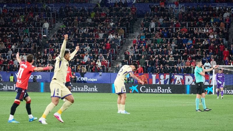 Football. La Liga. CA Osasuna - FC Barcelona. 02.05.2026