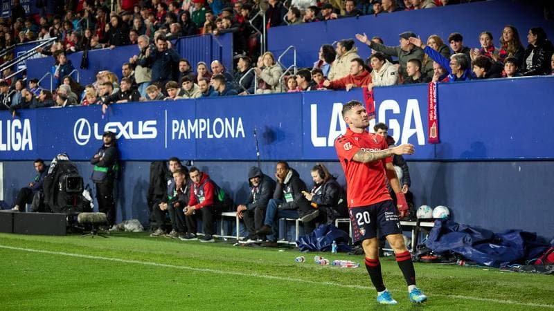 Football. La Liga. CA Osasuna - FC Barcelona. 02.05.2026